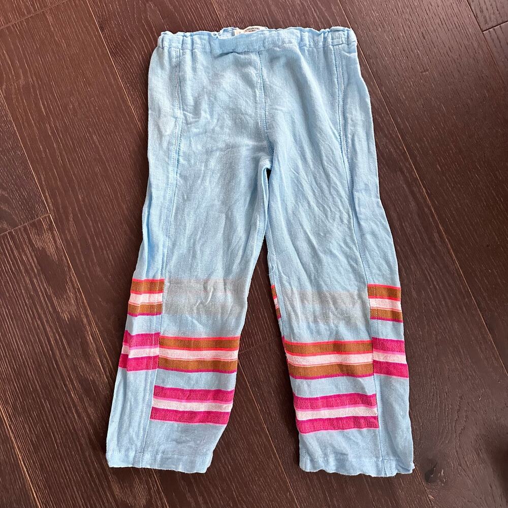 Girls LEMLEM Kids Eskedar striped cotton blend pants 8
